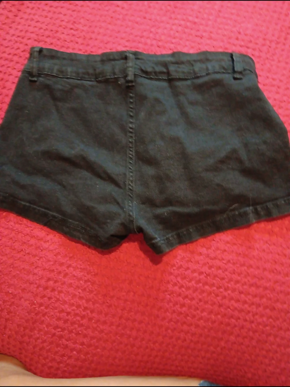 Women’s High-Rise Black Denim Shorts